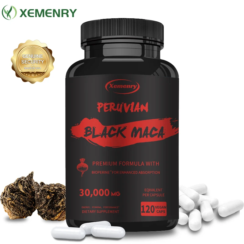 Herbal Queen - Xemenry Natural Capsules Black Maca Root
