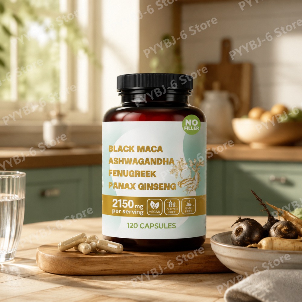 Herbal Queen - 4-in-1 Organic Black Maca Root Ashwagandha
