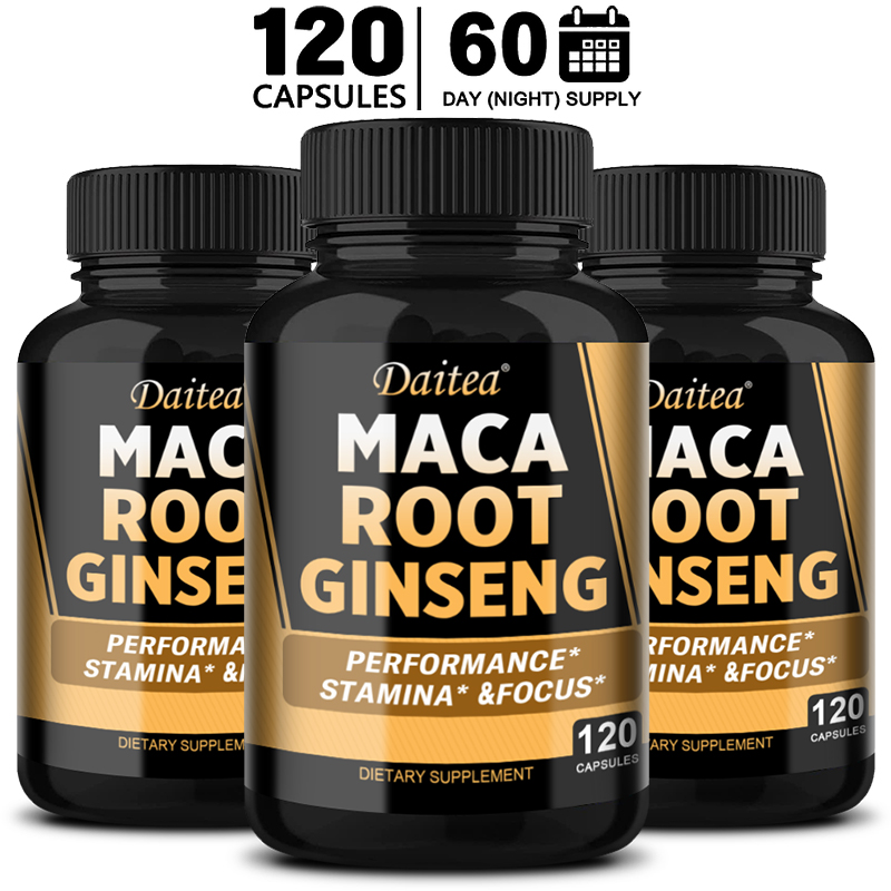 Herbal Queen - Vegan 11400mg (Yellow+Red+Black) Maca & Ginseng