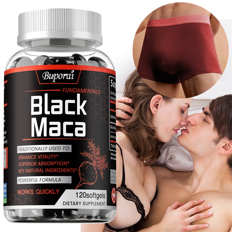 Herbal Queen - Black Maca Supplement - Increases Muscle