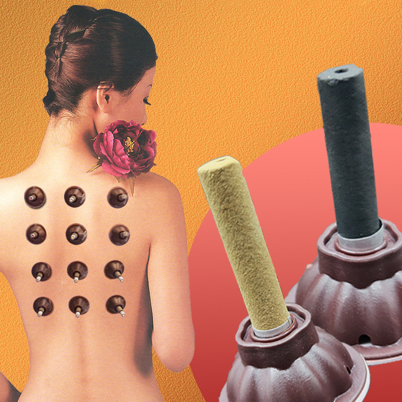 Herbal Wellness Massage - 2 Types Self-Adhesive Moxa Stickers –