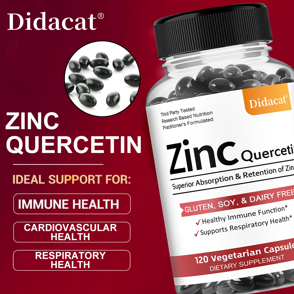 Quercetin & Zinc Vegetarian Ca - Wellness Quercetin 评论和价格