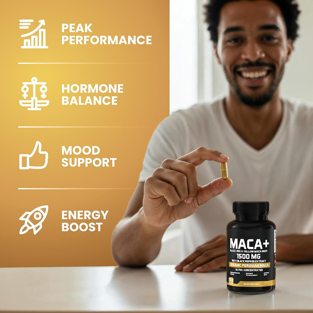Organic Maca Root Powder Capsu - Herbal Queen 评论和价格