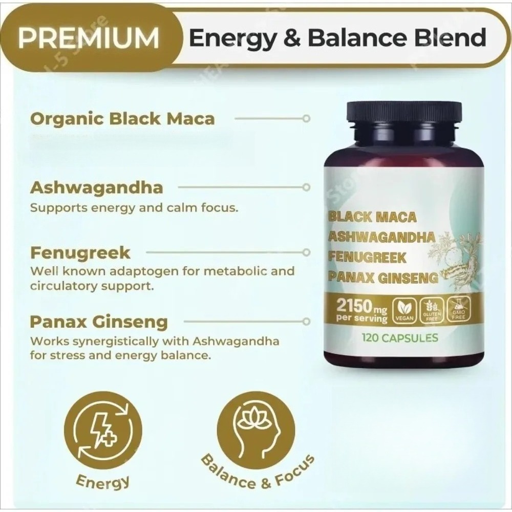 4-in-1 Organic Black Maca Root - Herbal Queen 评论和价格