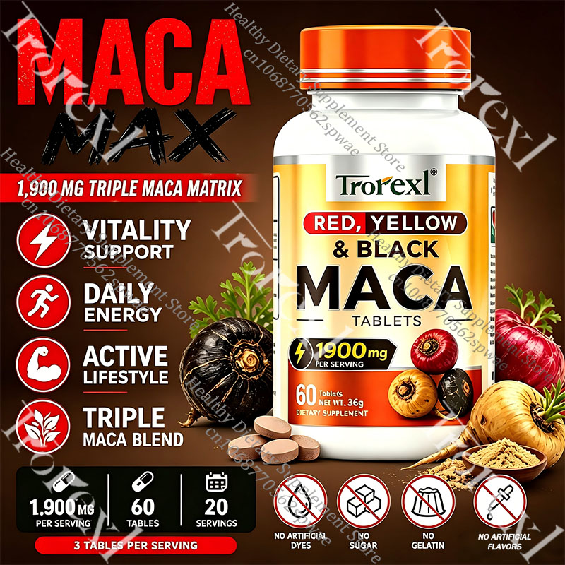 Natural Maca Root Tablets-Supp - Herbal Queen 评论和价格