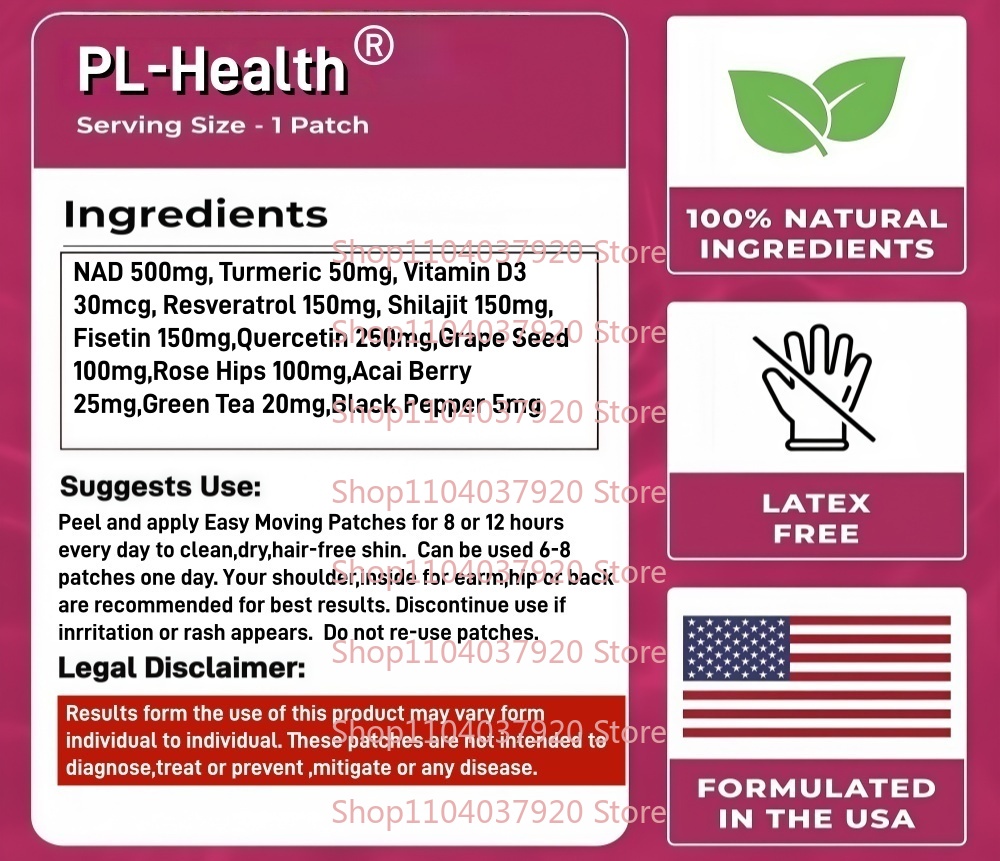 30 Patches NAD+ Transdermal Pa - Wellness Quercetin 评论和价格