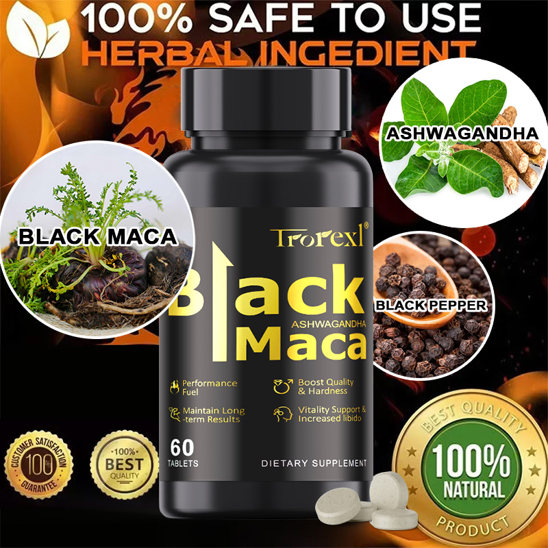 Natural Black Maca Tablets wit - Herbal Queen 评论和价格