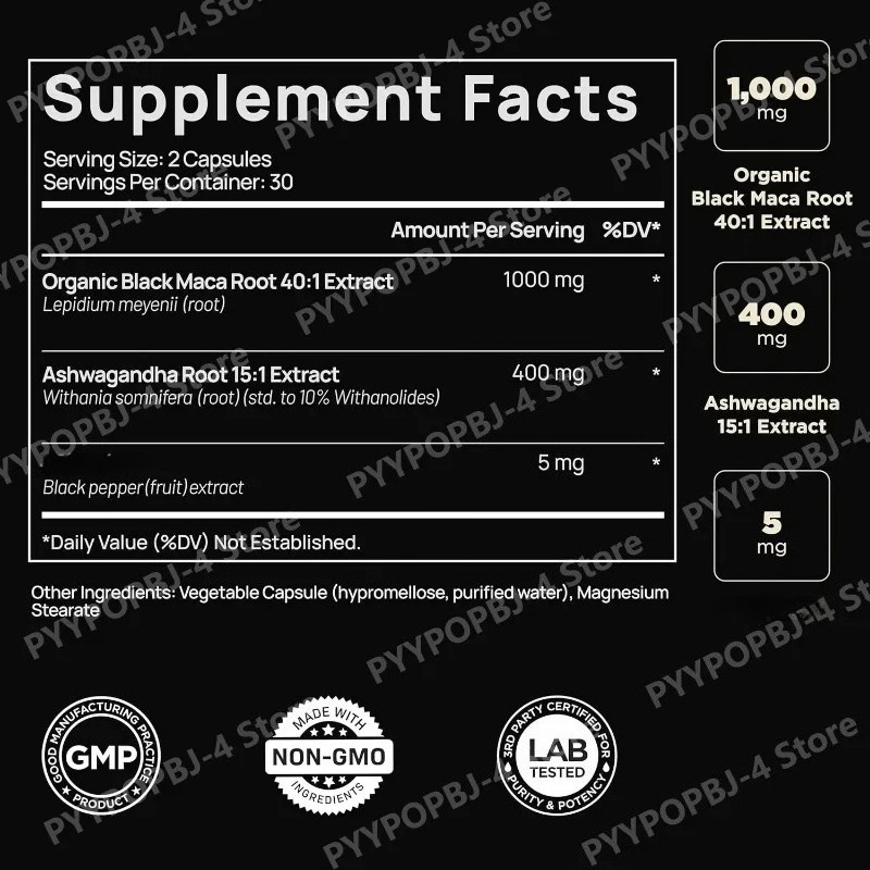 Black Maca Root Extract with A - Herbal Queen 评论和价格