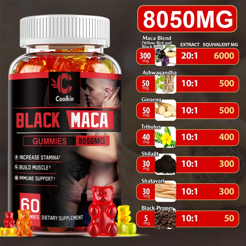 Black Maca Gummies - Relieve F - Herbal Queen 评论和价格