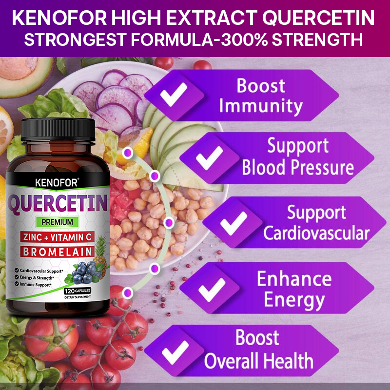 Quercetin Capsules with Bromel - Wellness Quercetin 评论和价格