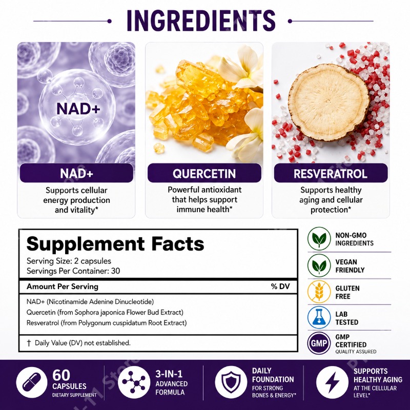 Docteat NAD+ Capsules with Res - Wellness Quercetin 评论和价格